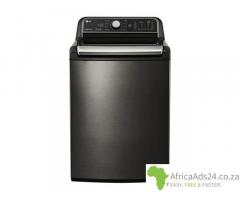 LG 24kg Black Stainless Steel Top Loaded Washing Machine - T2472EFHSTL