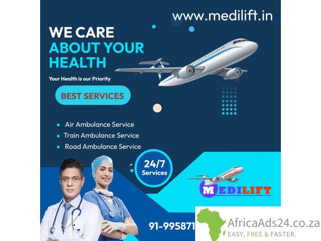 Quickly Pick Medilift Air Ambulance Services in Chennai at Right Cost with Medical Aids - 1