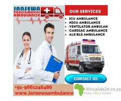 Quick ICU Emergency Patient Transfer in Muzaffarpur by Jansewa Panchmukhi