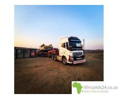 30 Ton Lowbed Trailer Abnormal Load Transport for Hire Call 0720345219 in North West and KZN