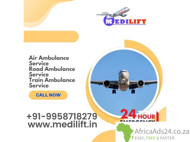 Book Air Ambulance in Patna with a very well ICU Setup by Medilift - 1