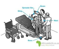 MR WHEELCHAIR SOUTH AFRICA HYDRAULIC PATIENT HOIST SUPPLIED WITH SLING- MEDIUM