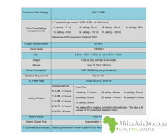 MR WHEELCHAIR SOUTH AFRICA  7LPM – Portable concentrator Oxygen therapy on the GO