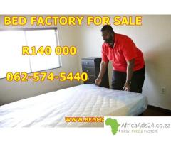 BEDS Business For sale (BED MANUFACTURING FACTORY FOR SALE)  R140 000