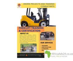 ANDRIK FORKLIFT CERTIFICATE AND TRAINING IN PRETORIA 0127553170