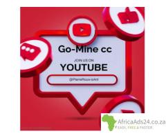 Go-Mine cc. Offering small to medium-scale mining equipment.