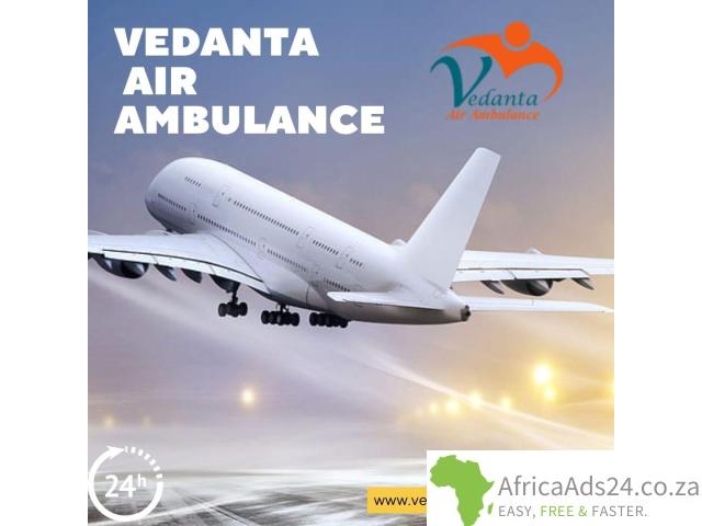 Hire Our Medical Air Ambulance Service by Vedanta in Raipur with Supporting Staff - 1