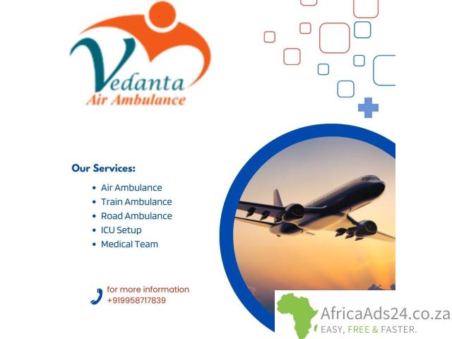Select Vedanta Air Ambulance in Patna with Perfect Medical Accessories - 1