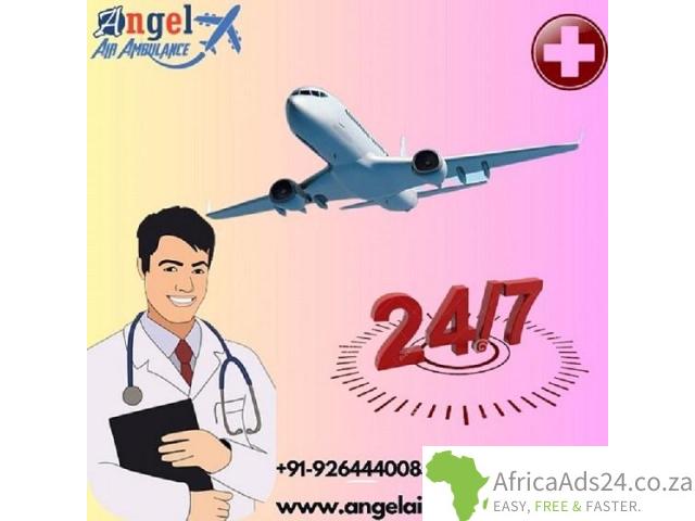 Book Angel Air Ambulance Services in Varanasi with Cardiac Monitor - 1
