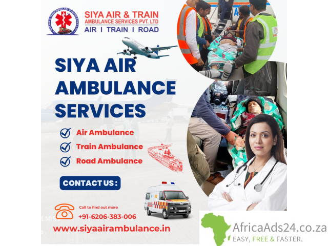 Siya Air Ambulance Service in Guwahati - Go By the Fully Featured Aircraft - 1