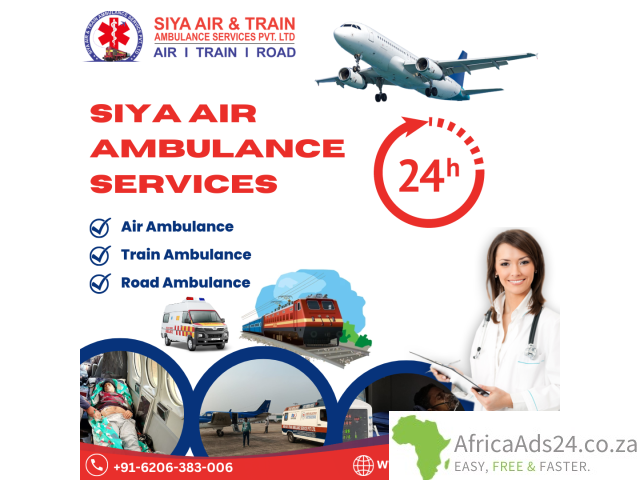 Siya Air Ambulance Service in Patna - Available 24/7 Hours with All Medical Facilities - 1