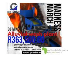 Go-Mine Alluvial wash plant R363,500.00