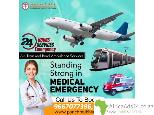 Hire Reliable Panchmukhi Air Ambulance Services in Ranchi with Medical Personnel - 1