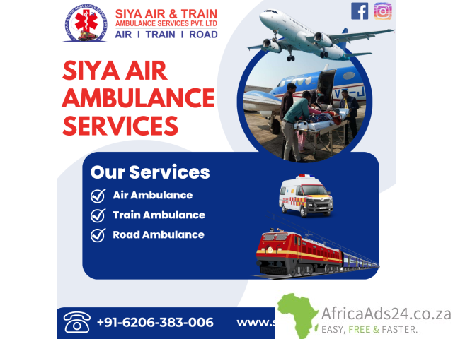 Get Siya Air Ambulance Service in Patna - Along With All Types of Medical Advantages - 1