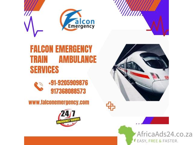 Choose Falcon Emergency Train Ambulance Service in Raipur with Reliable Paramedic Team - 1