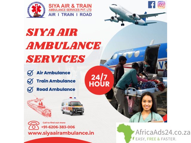 Siya Air Ambulance Service in Patna - Provides All the Latest Medical Equipment to the Patient - 1
