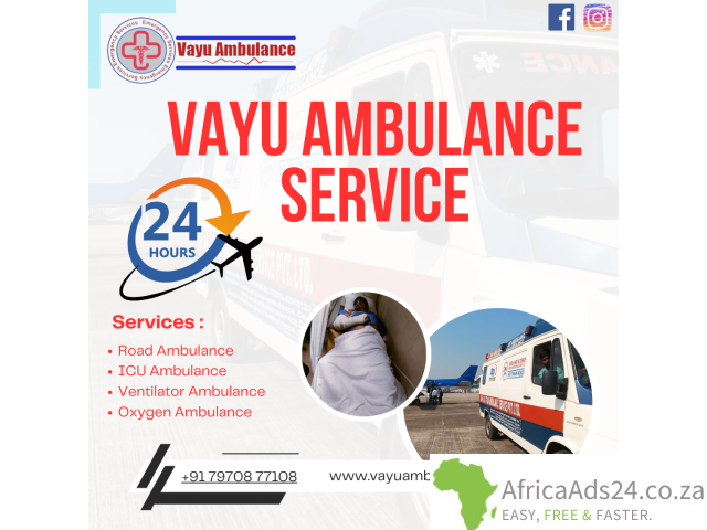 Vayu Road Ambulance Services in Rajendra Nagar - With Full ICU Medical Setup - 1