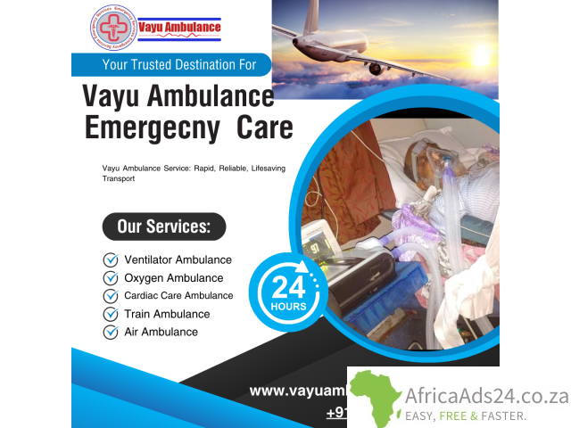 Ventilator Road Ambulance Services in Ranchi for Emergency Patient by Vayu Ambulance - 1