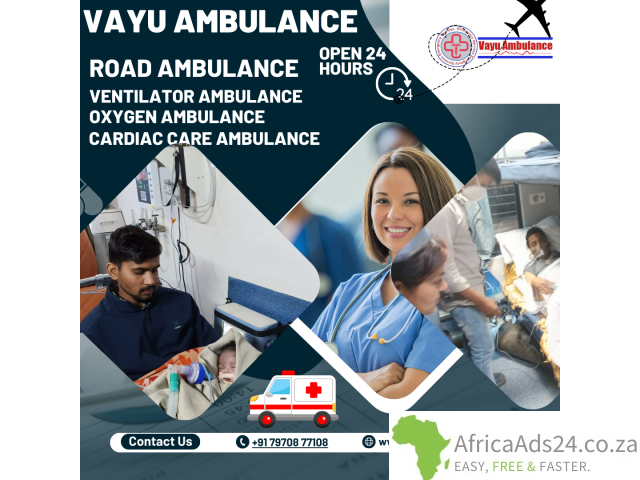 Top Road Ambulance Services in Danapur with Skilled Medical Professionals by Vayu Ambulance - 1