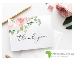 Thank you card Printing Service in Ranburg