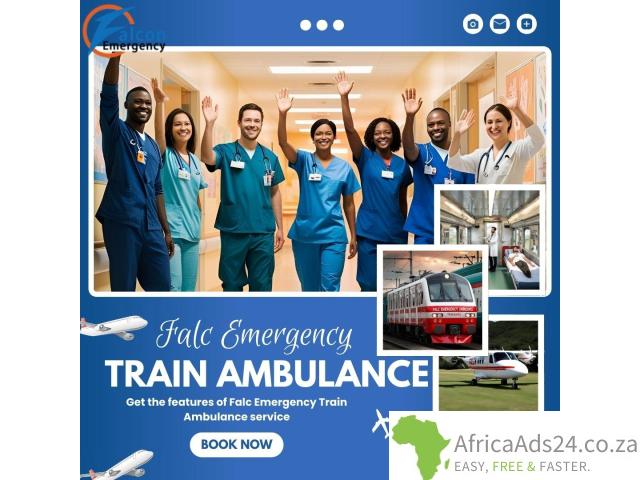 Hire the trusted Falc Emergency Train Ambulance Services in Ranchi with Ventilator Setup - 1