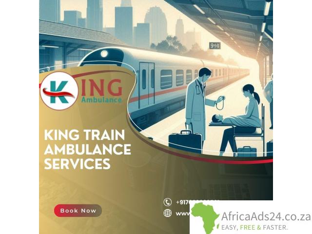 Get Better care and Low-Cost Train Ambulance Service in Kolkata with King - 1