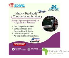 Contact us to follow the important steps of Dead body transportation in Patna by Medivic Air Cargo