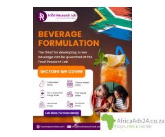 Beverage Formulation R&D Innovation Services in Africa - Food research lab
