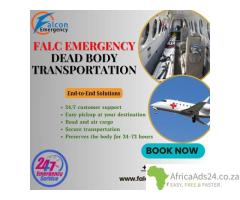 FALC Emergency Body Transfer in Ranchi by Air Cargo, Take Advantage of Our Mortuary Box Service