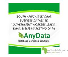 Business Contacts & Business Database in South Africa | Any Data Lead Lists